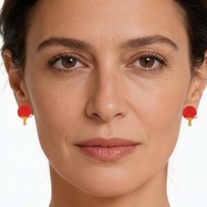 Ping Pong Racket & Ball Earrings